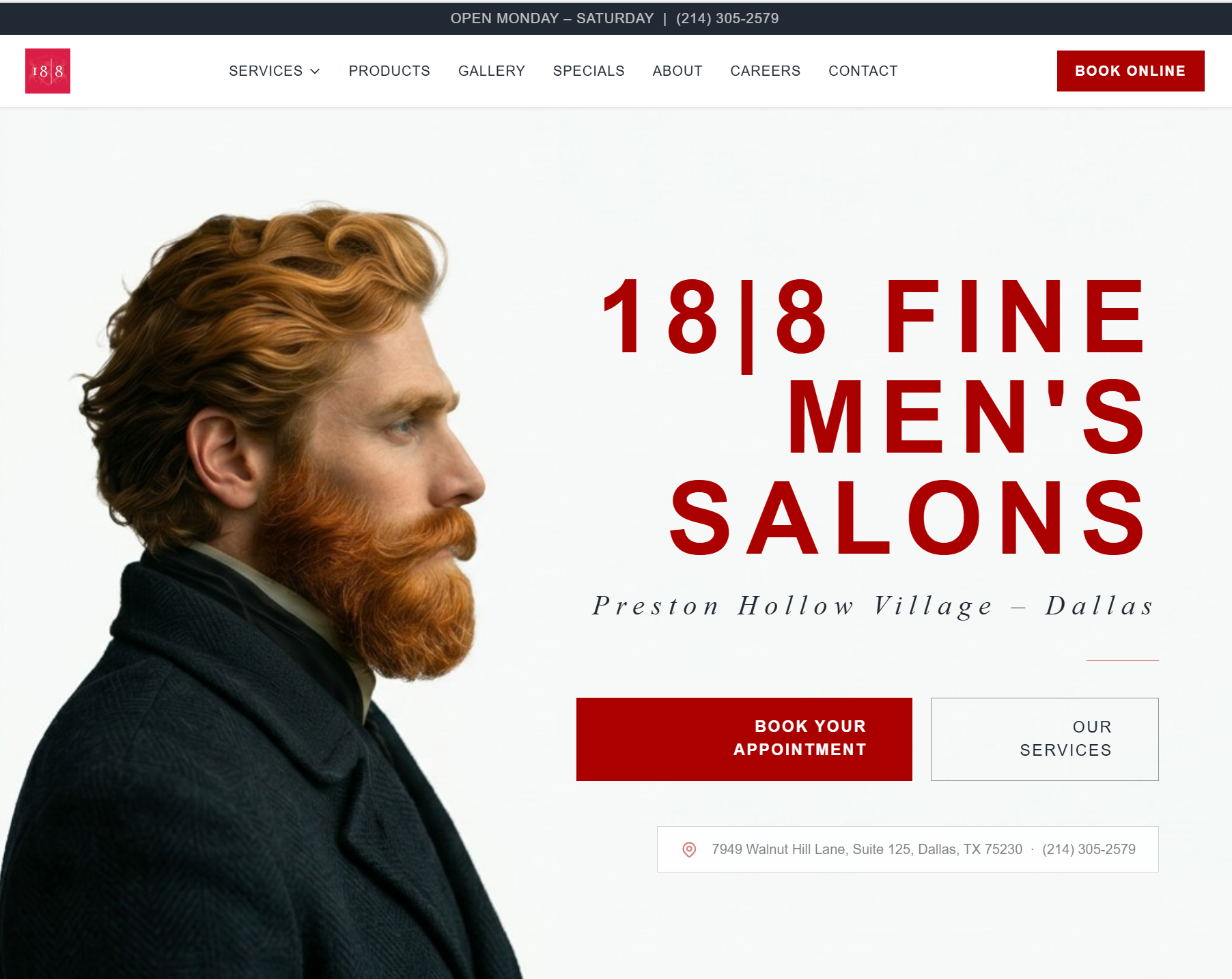 18|8 Fine Men's Salons - Preston Hollow Village
